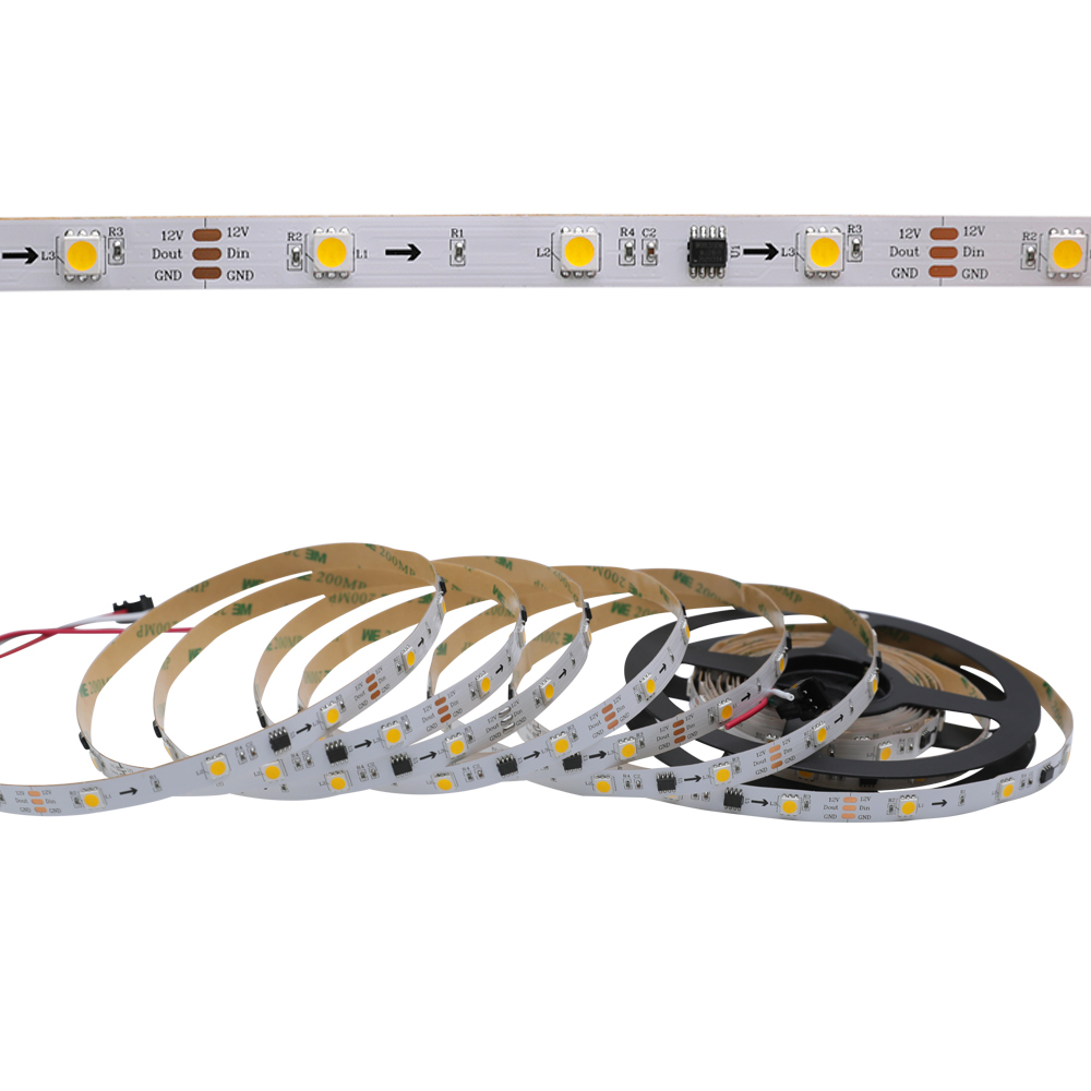 WS2811 DC12V 150LEDs White/Warm White Programmable LED Strip Lights, Addressable Digital Flexible LED Strips, 5m/16.4ft Per Reel By Sale WS2811 DC12V 150LEDs White/Warm White Programmable LED Strip Lights, Addressable Digital Flexible LED Strips, 5m/16.4ft Per Reel By Sale